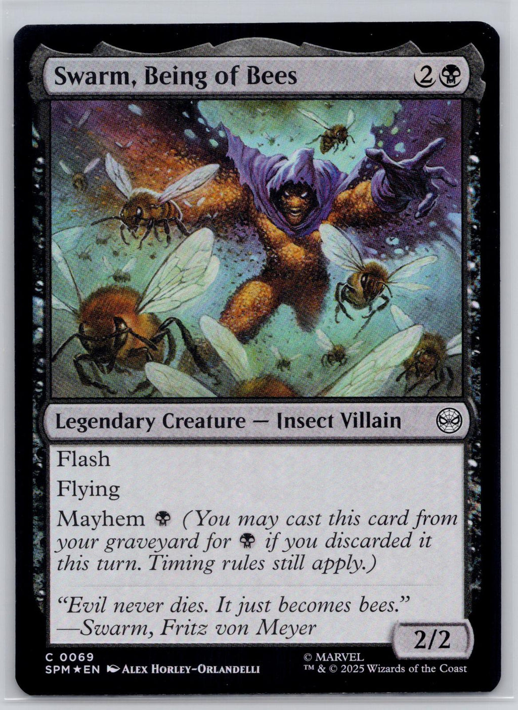 Swarm, Being of Bees Marvel's Spider-Man Magic: The Gathering Foil Near Mint