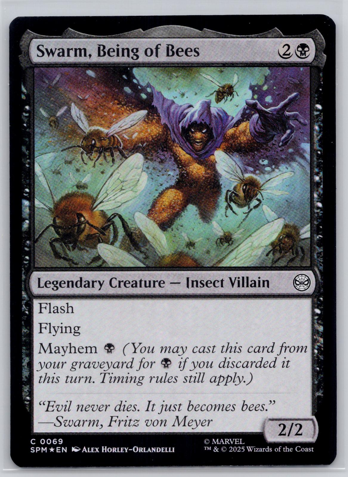 Swarm, Being of Bees Marvel's Spider-Man Magic: The Gathering Foil Near Mint