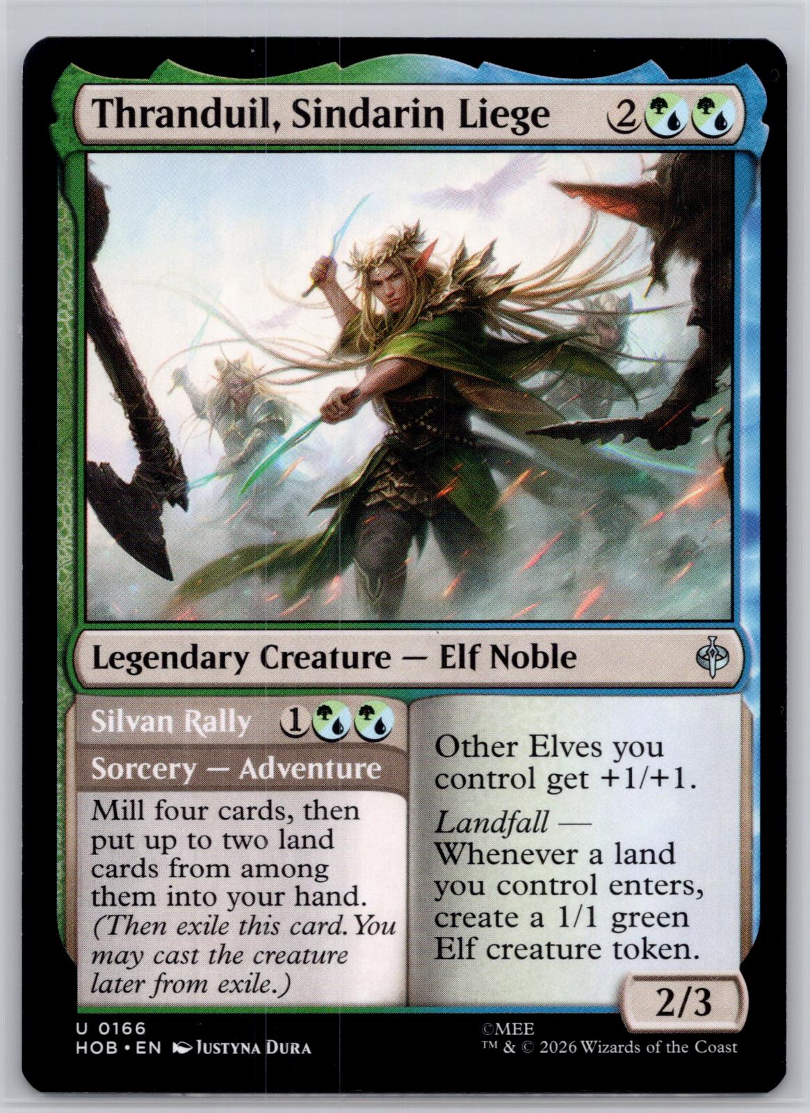 Thranduil, Sindarin Liege The Hobbit Magic: The Gathering Near Mint