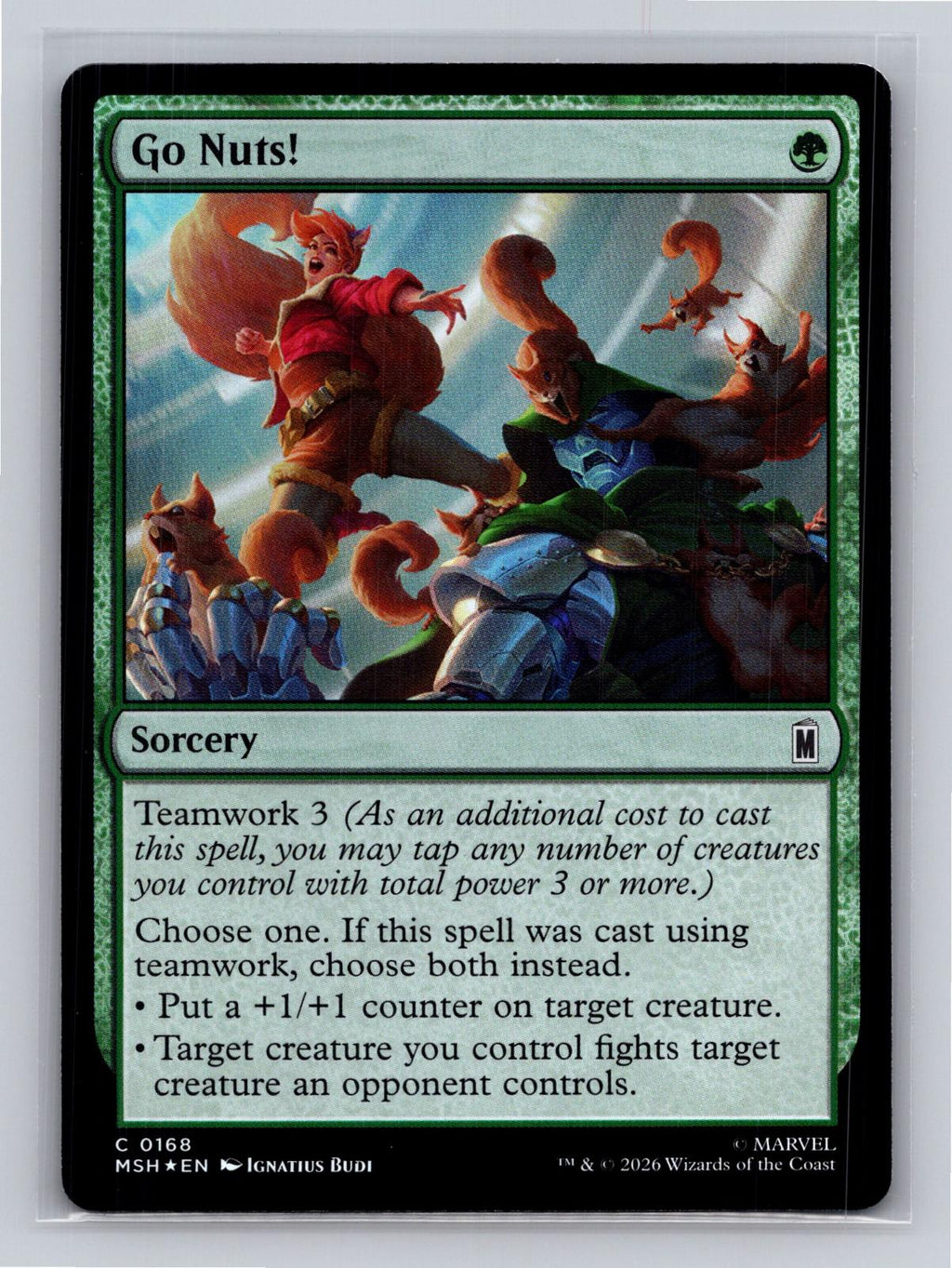 Go Nuts! Marvel Super Heroes Magic: The Gathering Foil Near Mint