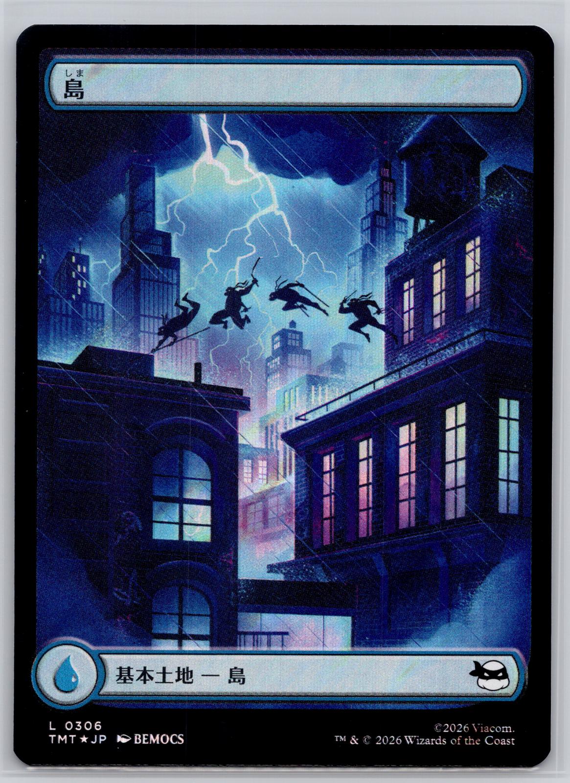 Island (Surge Foil) Holofoil JP Teenage Mutant Ninja Turtles M:TG NM