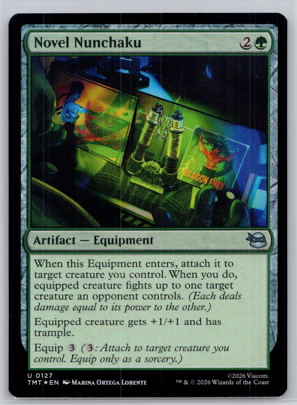 Novel Nunchaku Teenage Mutant Ninja Turtles Magic: The Gathering Foil Near Mint