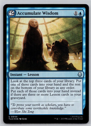 Accumulate Wisdom Avatar: The Last Airbender Magic: The Gathering Foil Near Mint