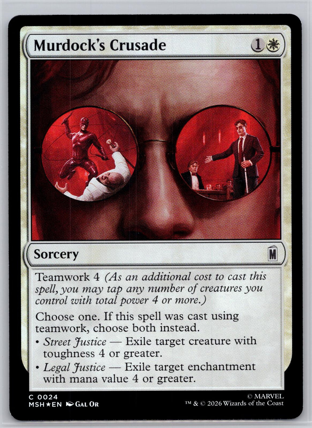 Murdock's Crusade Marvel Super Heroes Magic: The Gathering Foil Near Mint