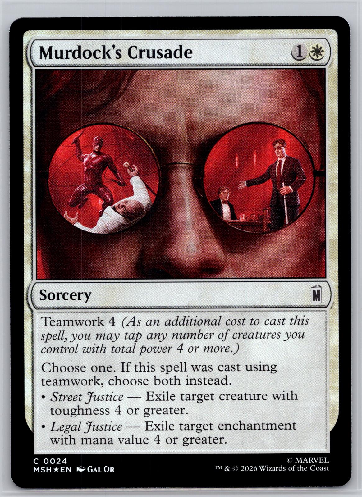 Murdock's Crusade Marvel Super Heroes Magic: The Gathering Foil Near Mint