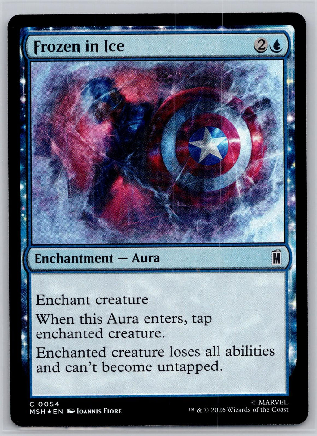 Frozen in Ice Marvel Super Heroes Magic: The Gathering Foil Near Mint