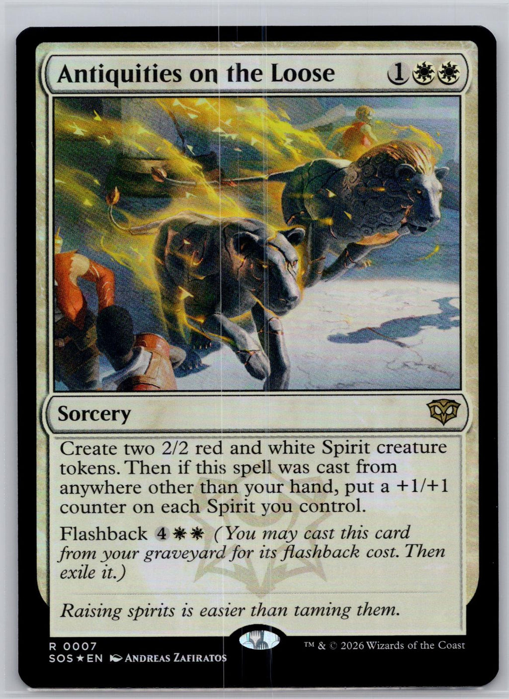 Antiquities on the Loose Secrets of Strixhaven Magic: The Gathering Foil NM