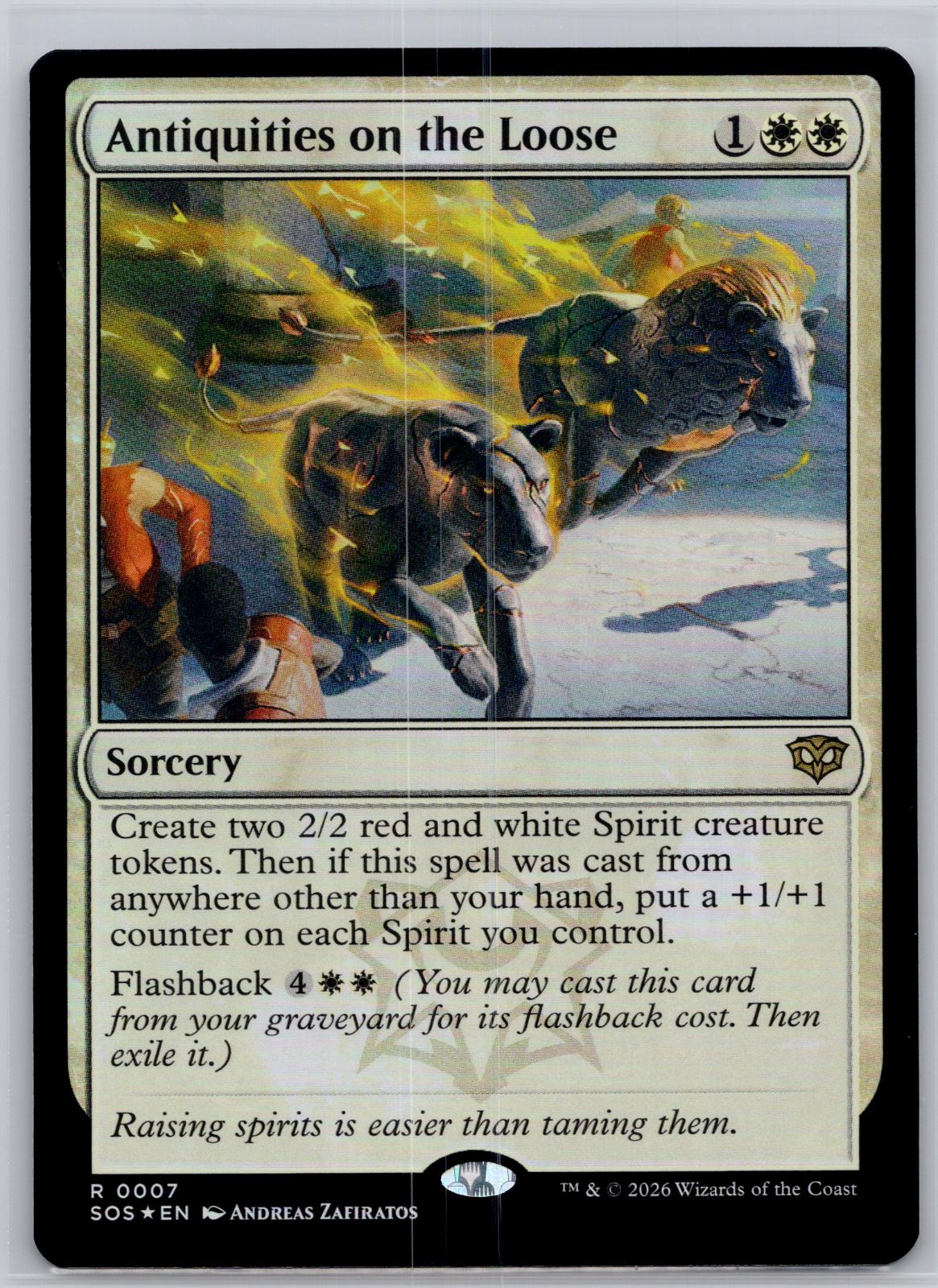 Antiquities on the Loose Secrets of Strixhaven Magic: The Gathering Foil NM