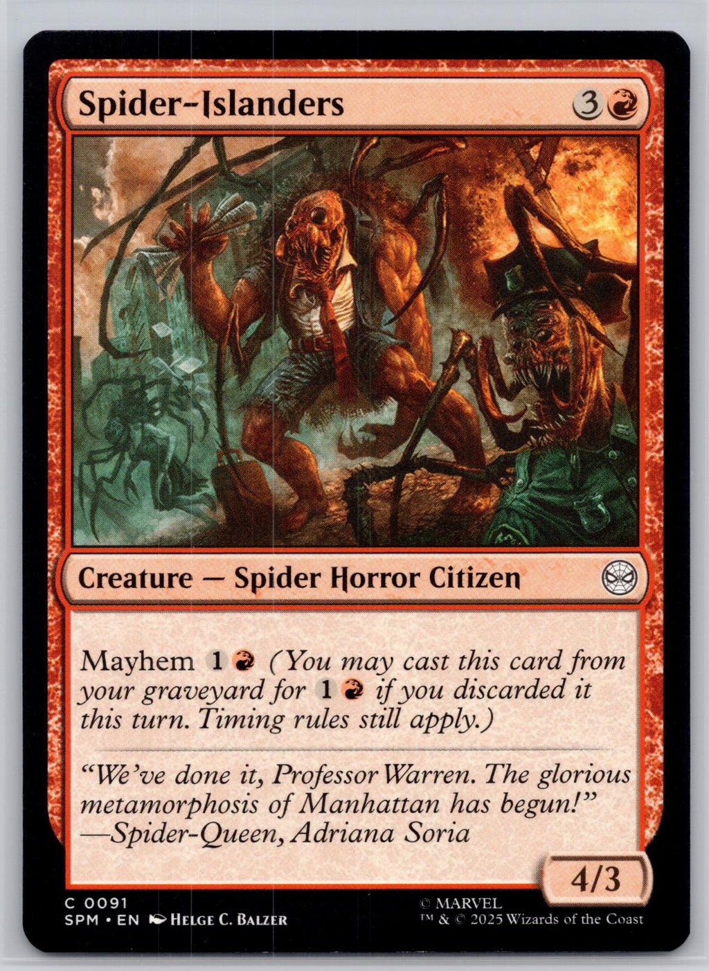 Spider-Islanders Marvel's Spider-Man Magic: The Gathering Near Mint
