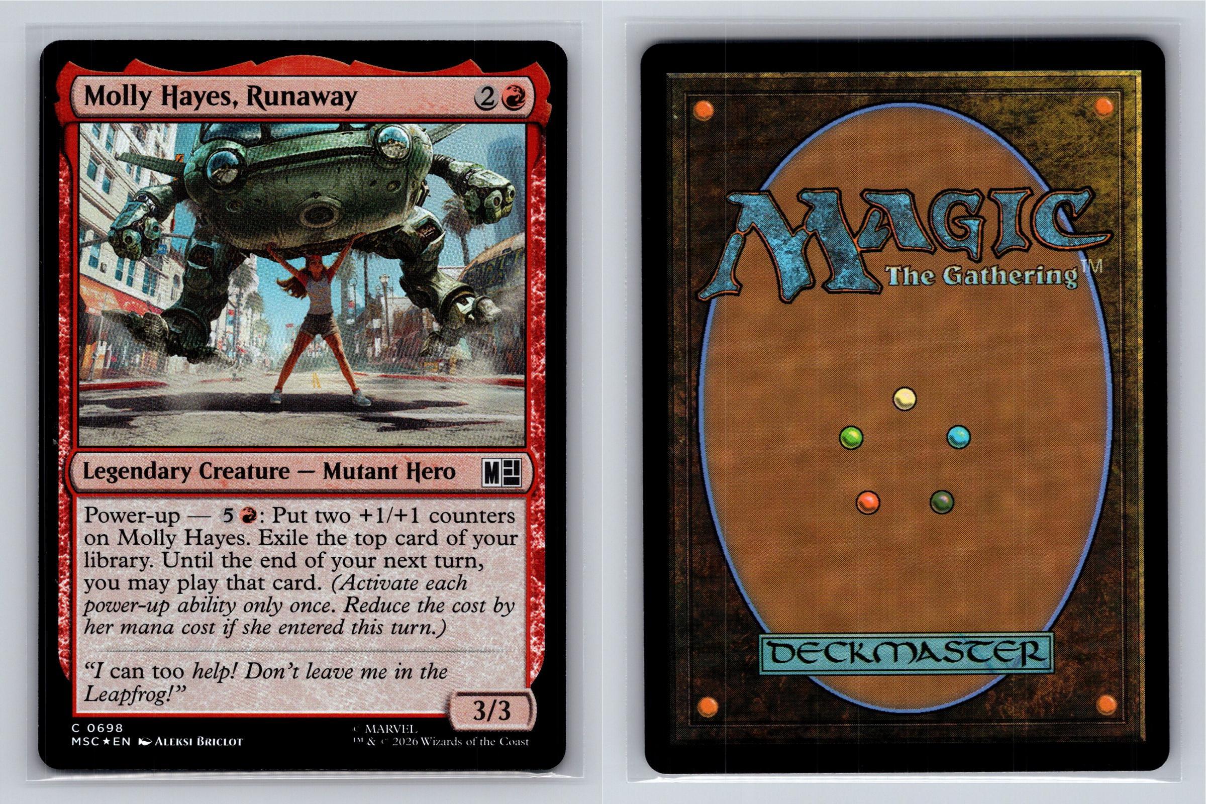 Molly Hayes, Runaway Commander: Marvel Super Heroes Magic: The Gathering Foil NM