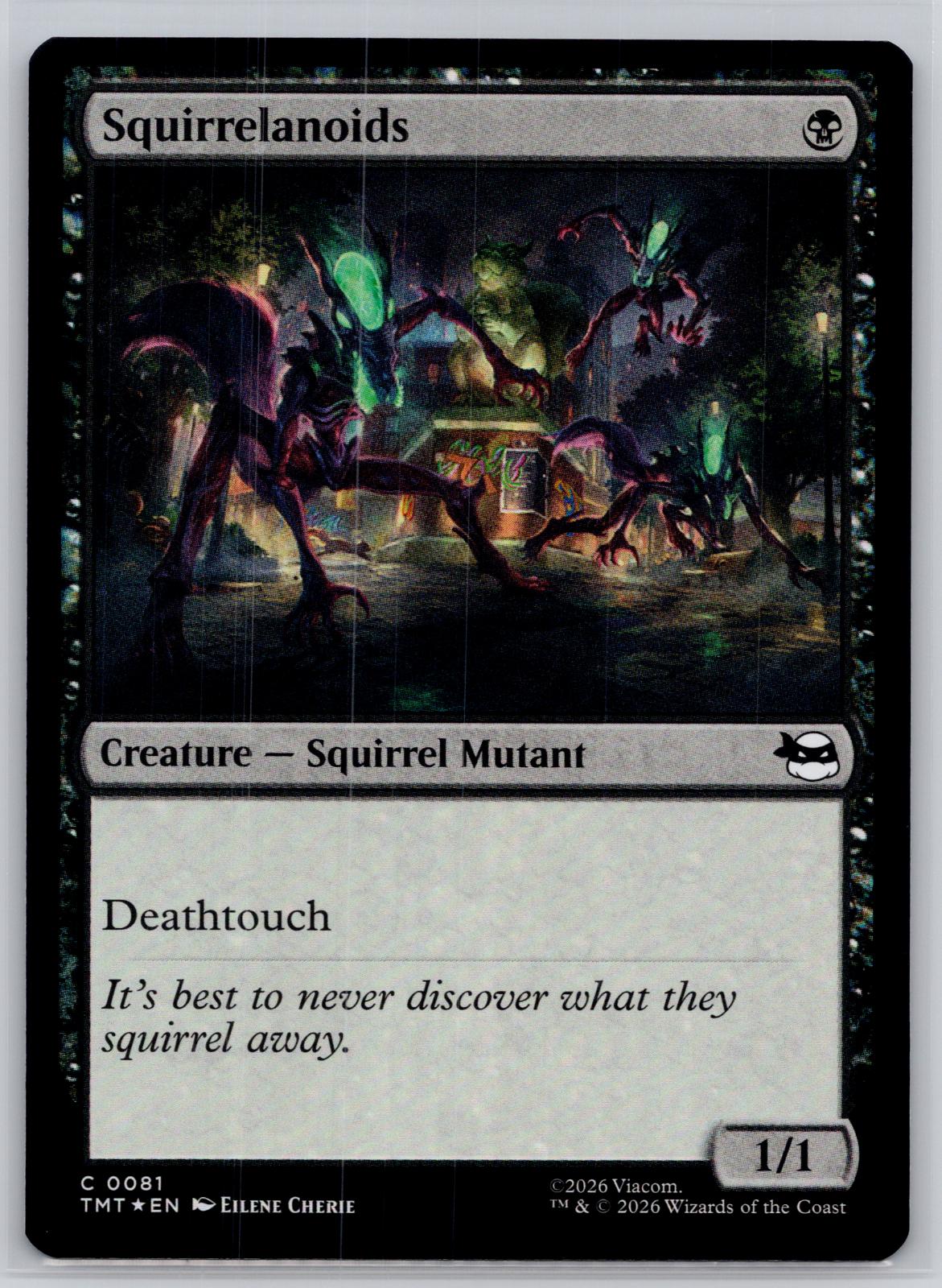 Squirrelanoids Teenage Mutant Ninja Turtles Magic: The Gathering Foil Near Mint