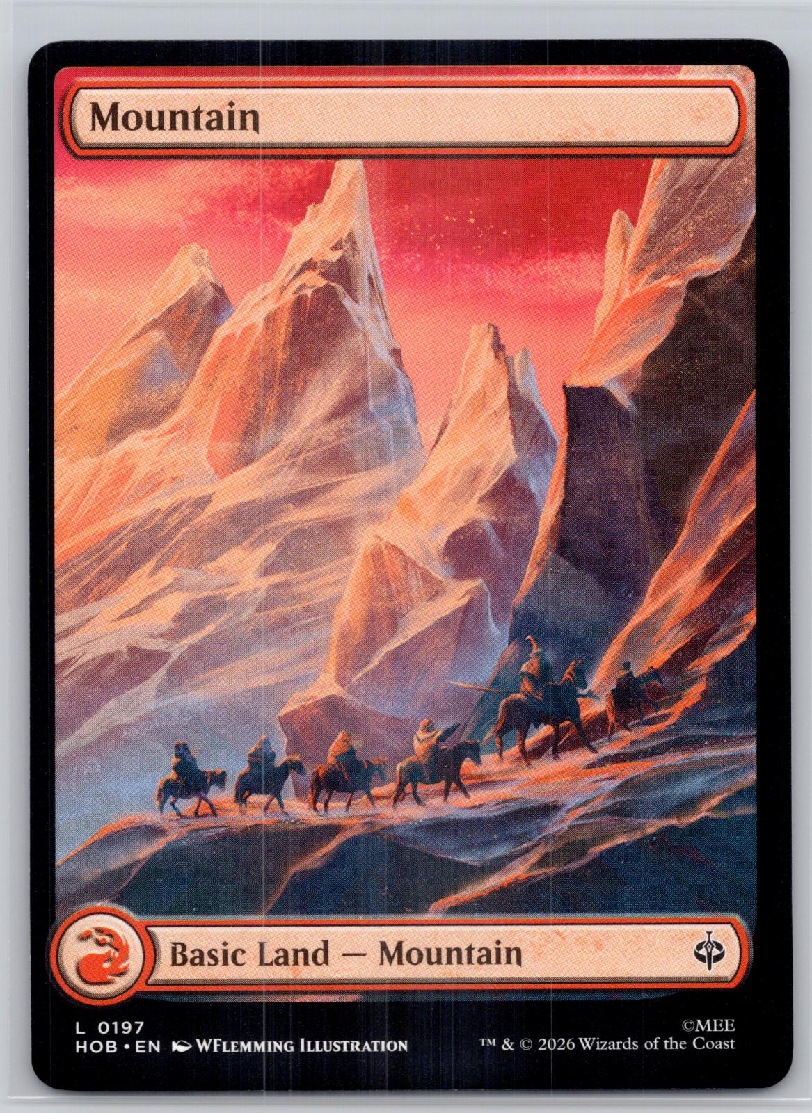 Mountain (0197) The Hobbit Magic: The Gathering Near Mint