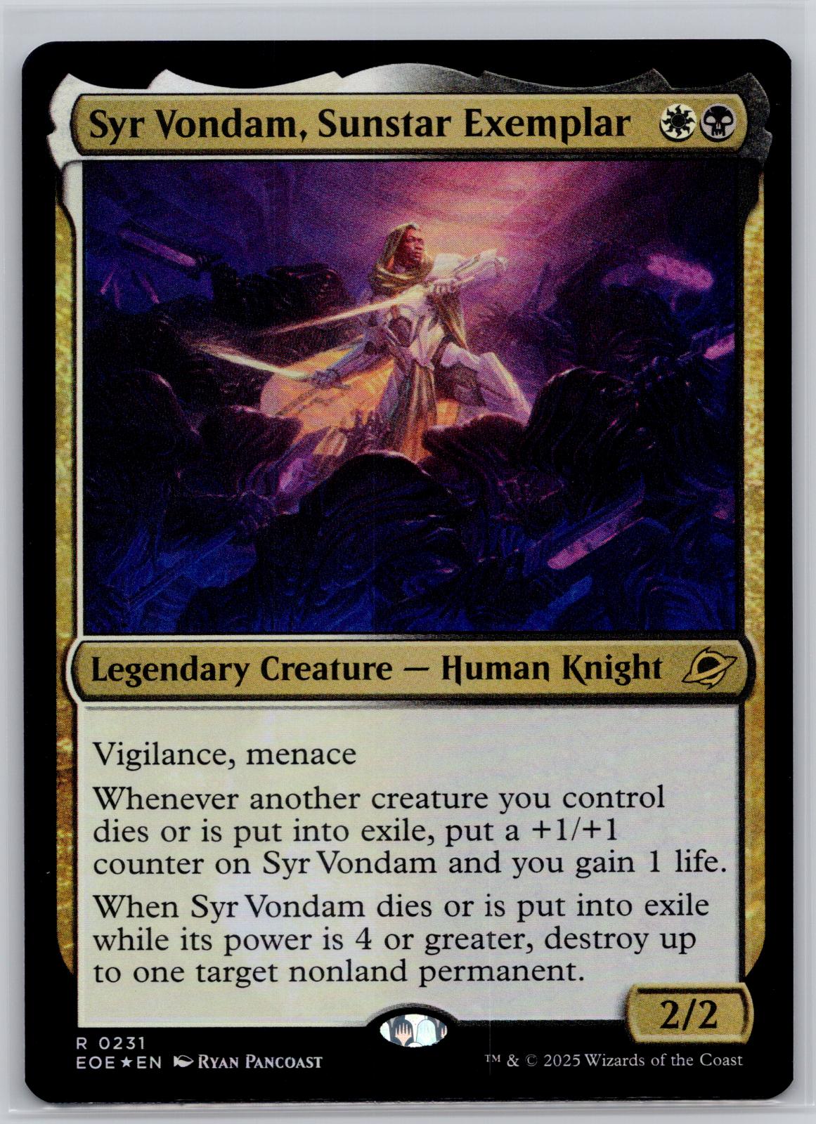 Syr Vondam, Sunstar Exemplar Edge of Eternities Magic: The Gathering Foil NM