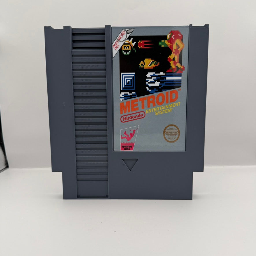 Metroid Giant NES Cartridge — 3D Printed Display Piece