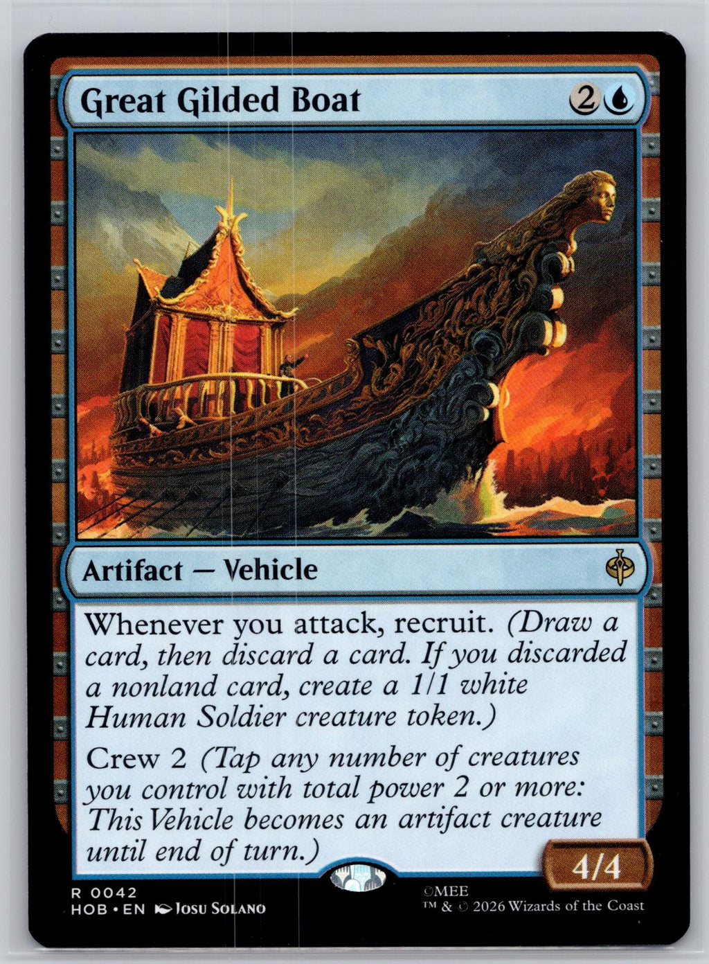 Great Gilded Boat The Hobbit Magic: The Gathering Near Mint