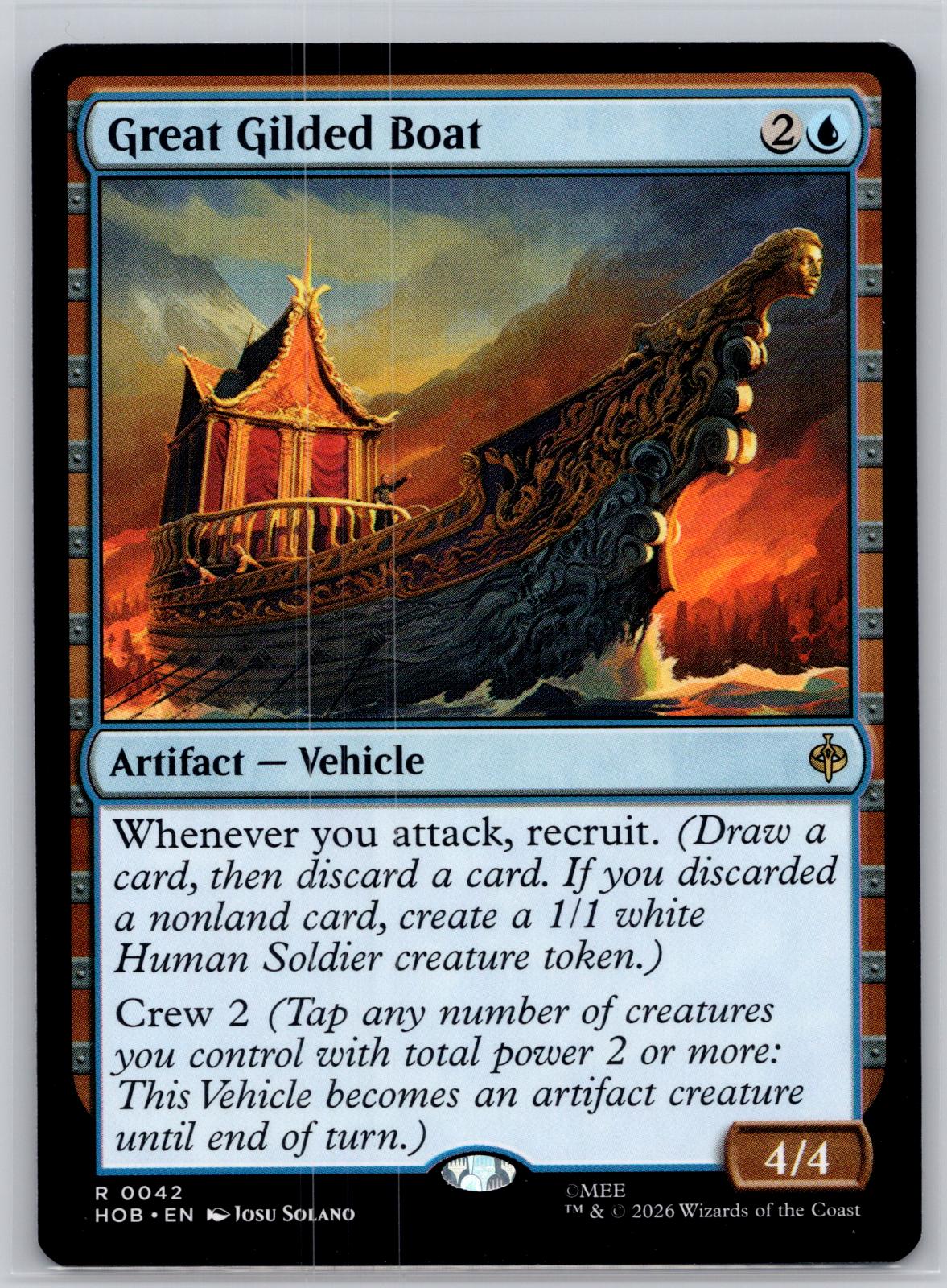 Great Gilded Boat The Hobbit Magic: The Gathering Near Mint
