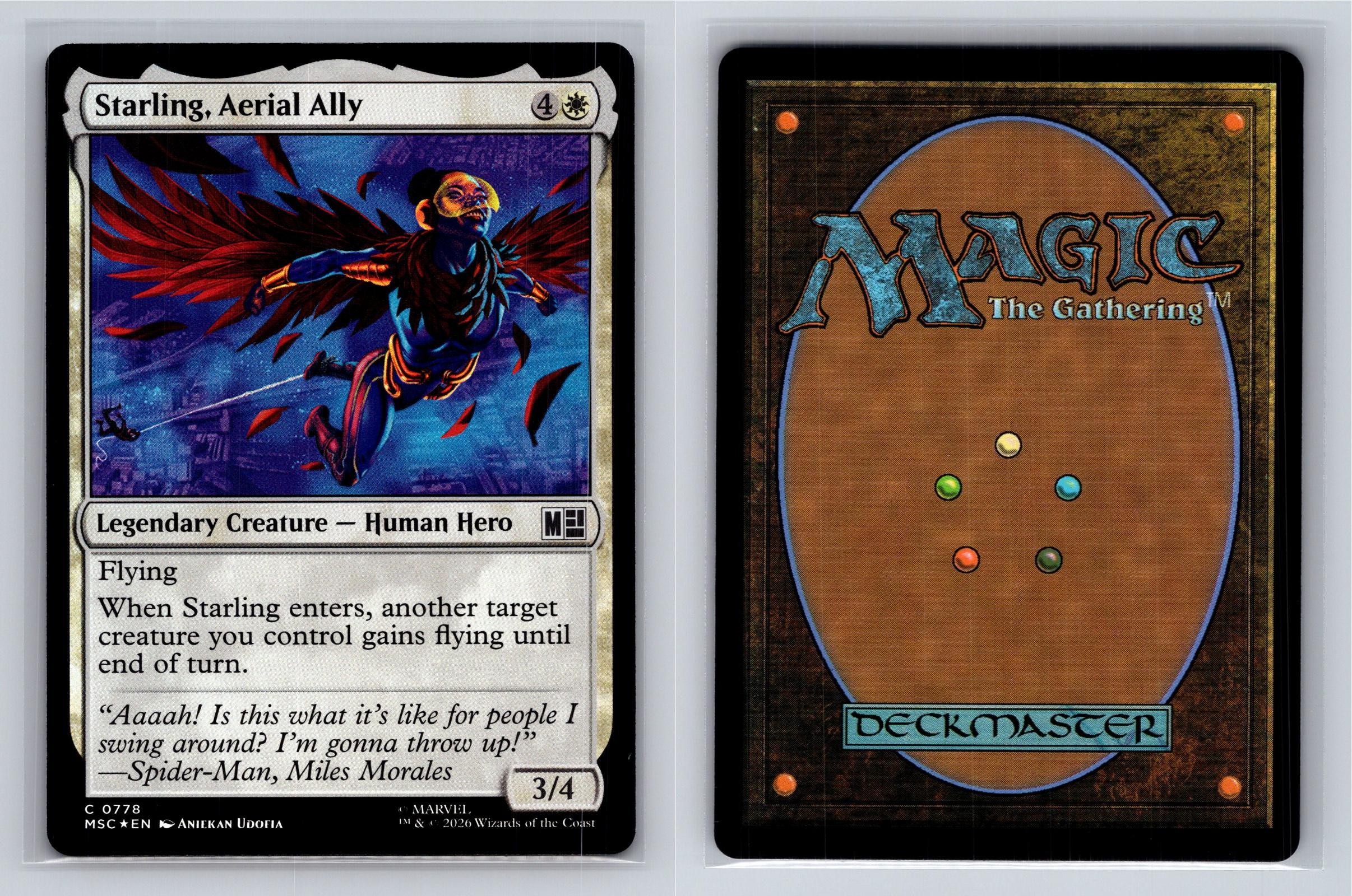 Starling, Aerial Ally Commander: Marvel Super Heroes MtG Foil NM