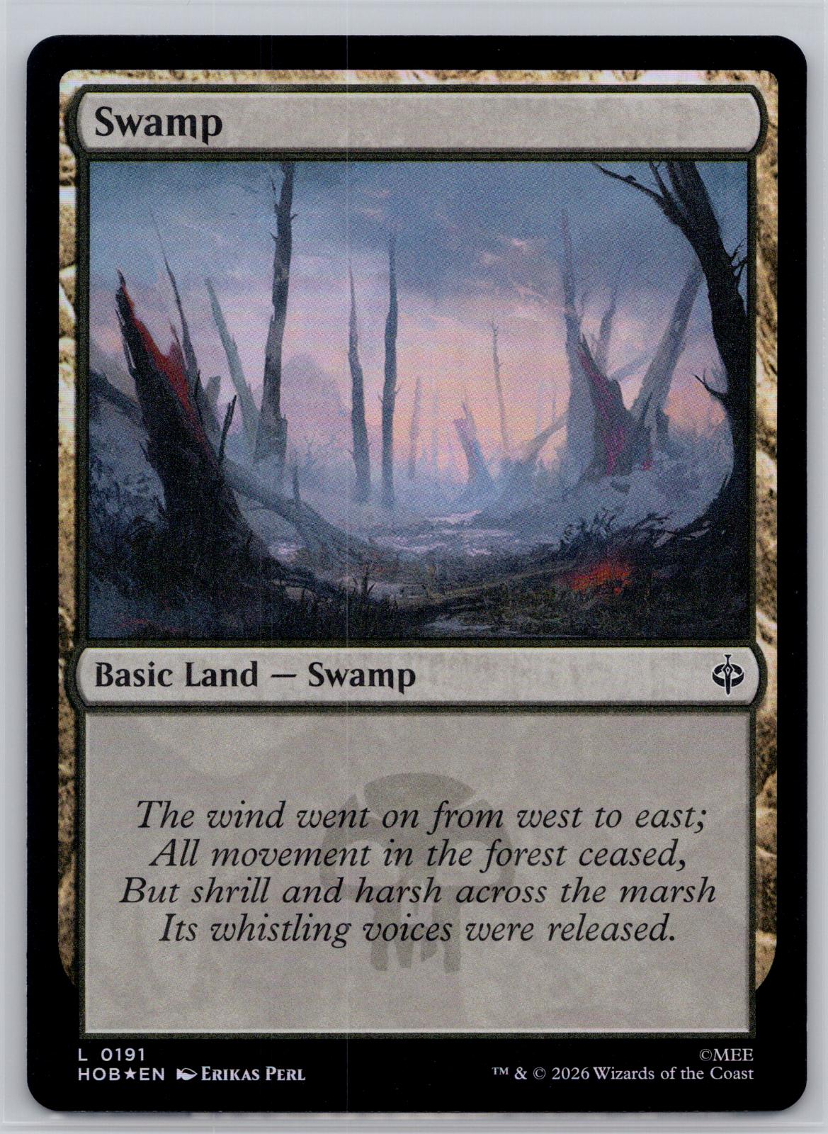 Swamp (0191) The Hobbit Magic: The Gathering Foil Near Mint