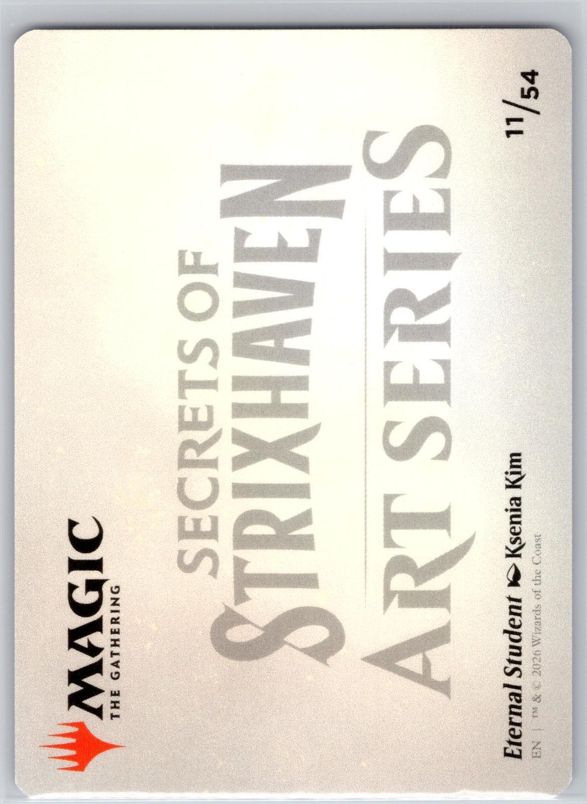 Eternal Student Art Card Art Series: Secrets of Strixhaven M:TG NM