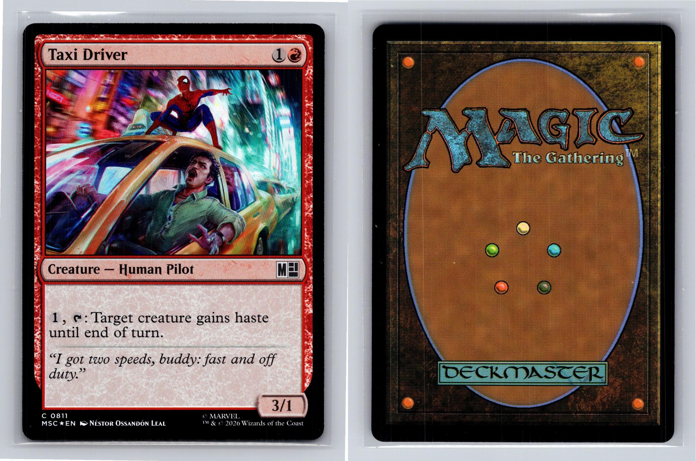 Taxi Driver Commander: Marvel Super Heroes Magic: The Gathering Near Mint