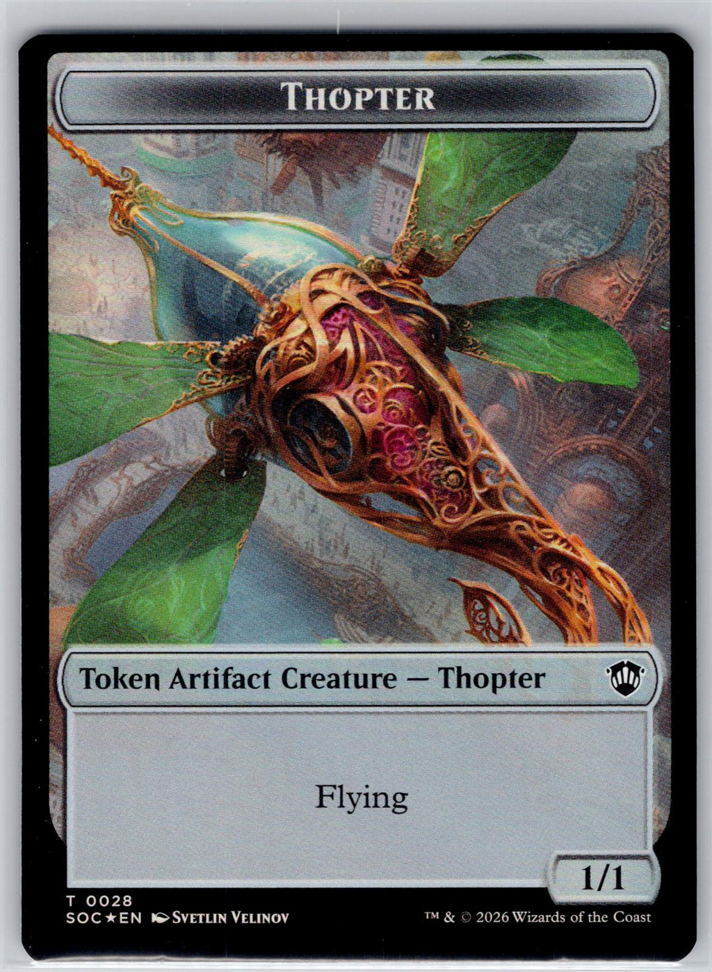 Phyrexian Germ // Thopter Double-Sided Token Holo Commander: SOS M:TG Foil NM
