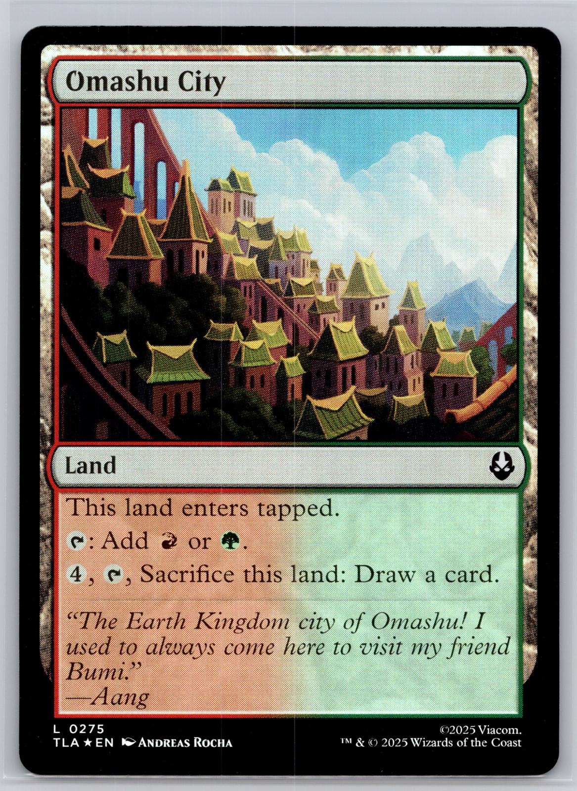 Omashu City Avatar: The Last Airbender Magic: The Gathering Foil Near Mint