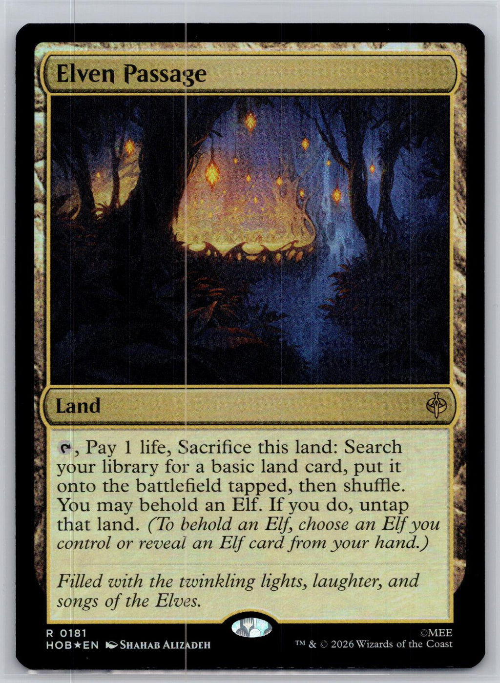 Elven Passage The Hobbit Magic: The Gathering Foil Near Mint