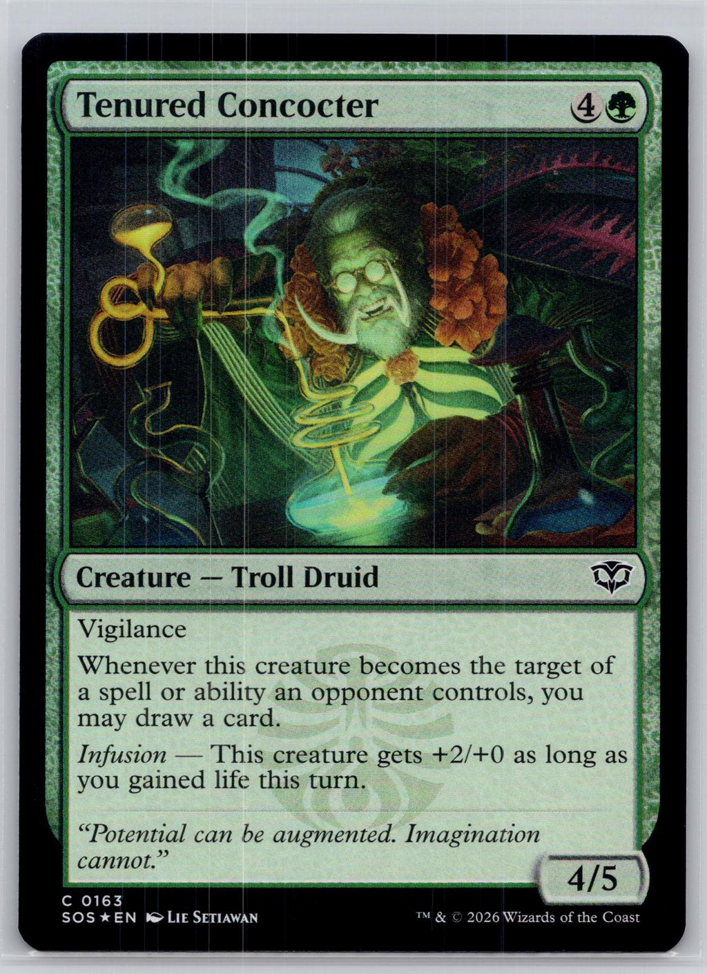 Tenured Concocter Secrets of Strixhaven Magic: The Gathering Foil Near Mint