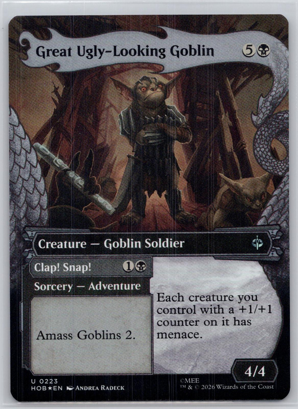 Great Ugly-Looking Goblin (Showcase) The Hobbit Magic: The Gathering Foil NM