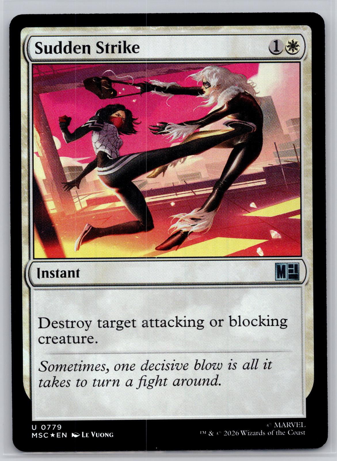Sudden Strike Commander: Marvel Super Heroes Magic: The Gathering Foil Near Mint