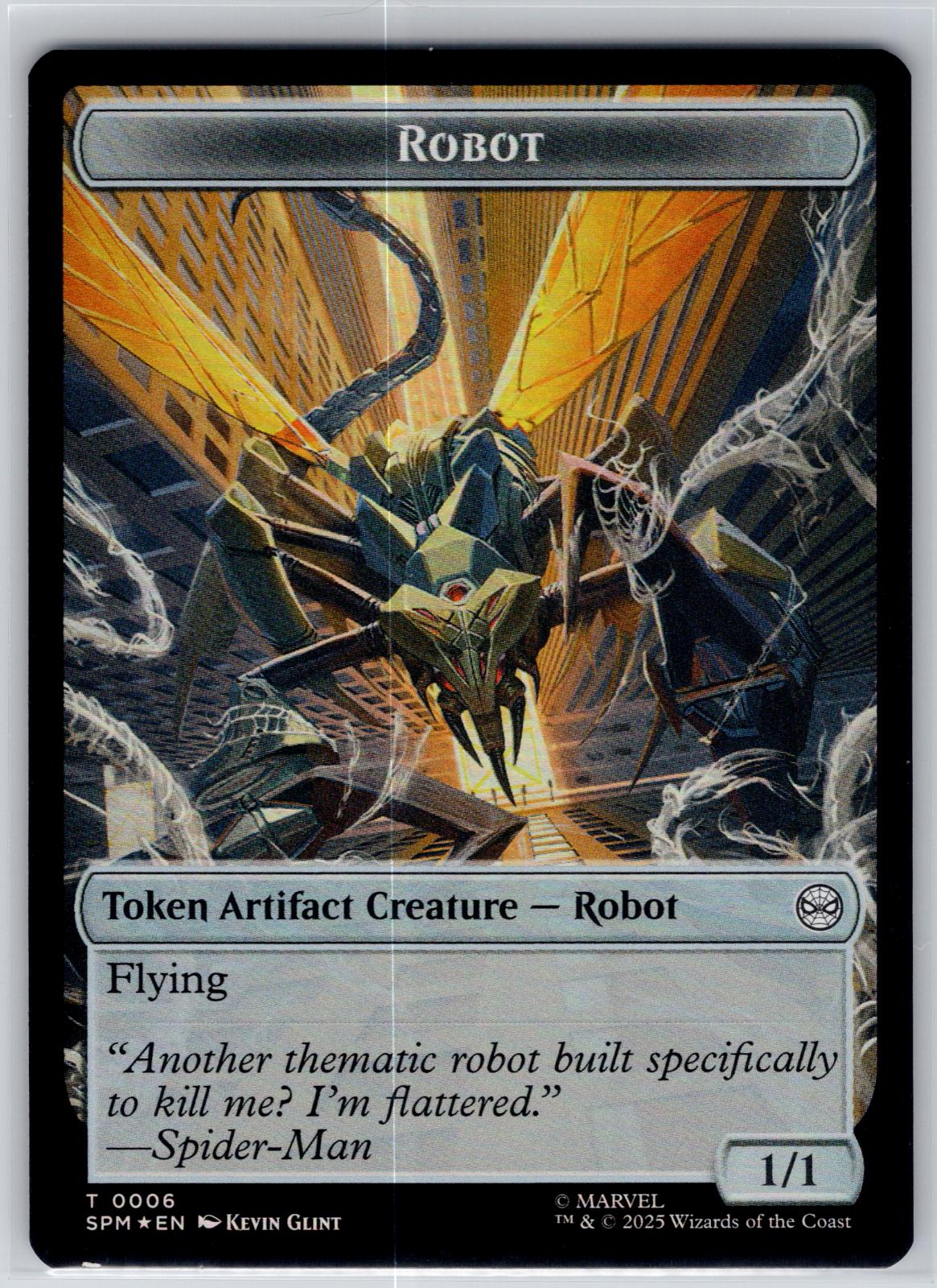 Food // Robot Double-Sided Token Marvel's Spider-Man M:TG Foil NM