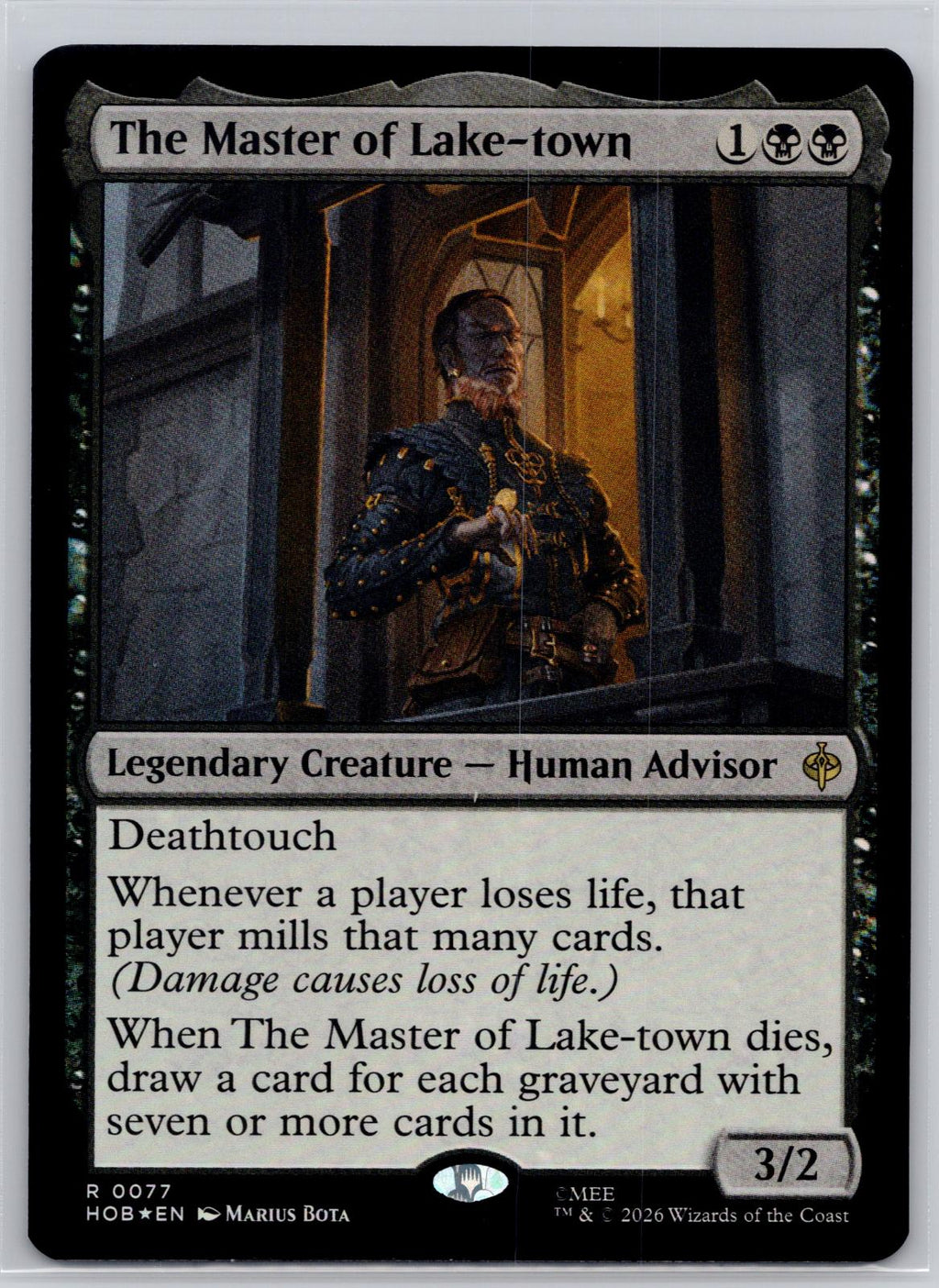 The Master of Lake-town The Hobbit Magic: The Gathering Foil Near Mint