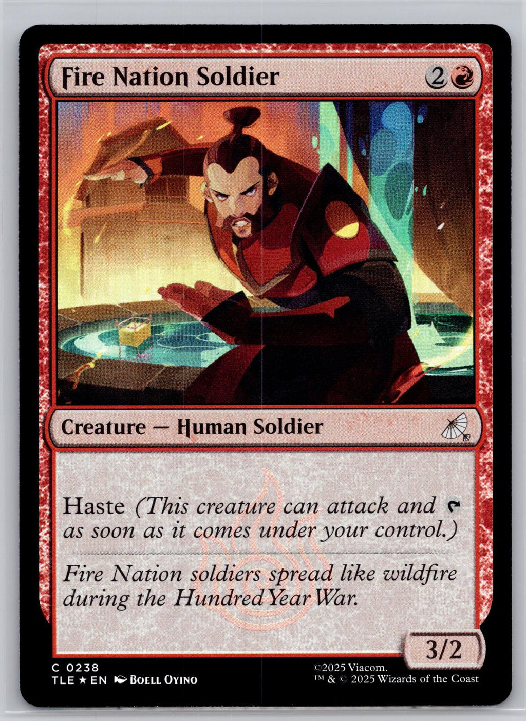 Fire Nation Soldier (0238) Avatar: The Last Airbender:Eternal-Legal M:TG Foil NM