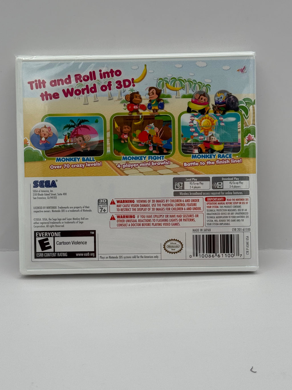 Super Monkey Ball 3D – Nintendo 3DS (Brand New Sealed)
