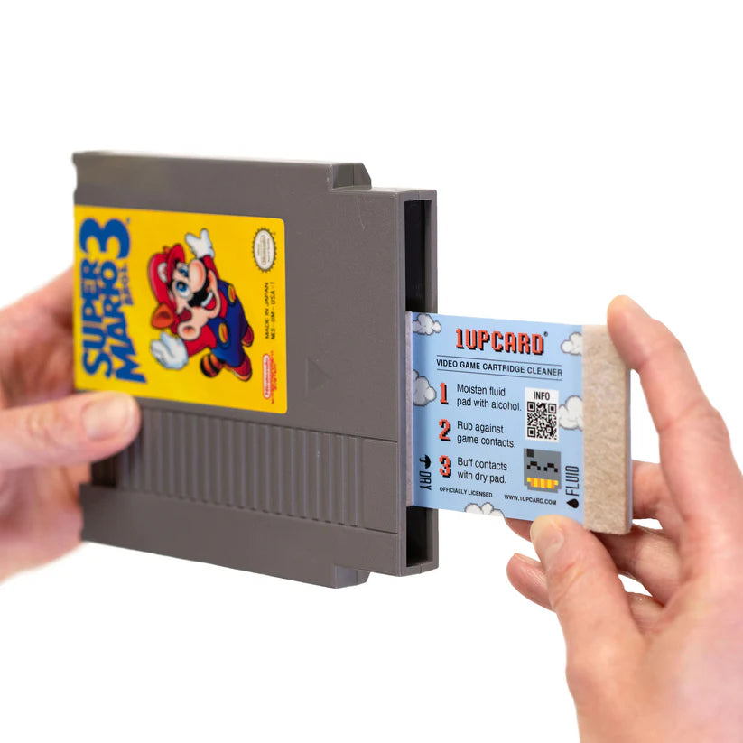 1UPcard Video Game Cartridge Cleaning Card