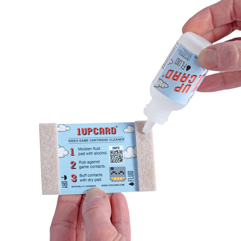 1UPcard Video Game Cartridge Cleaning Card