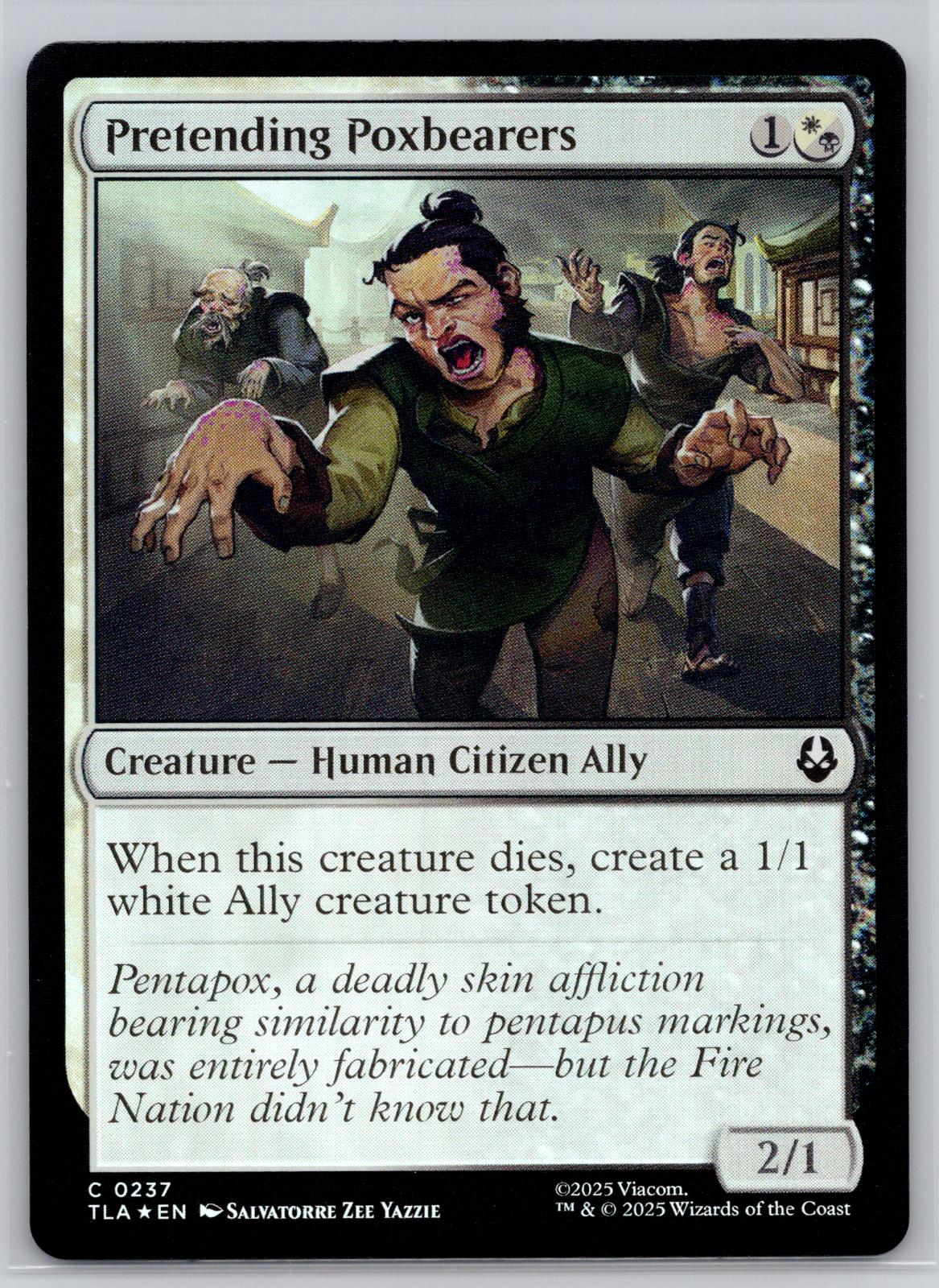 Pretending Poxbearers Avatar: The Last Airbender Magic: The Gathering Foil NM