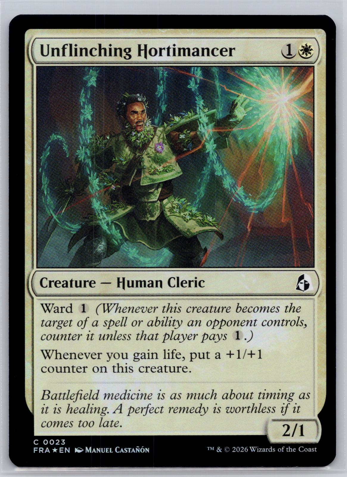 Unflinching Hortimancer Reality Fracture Magic: The Gathering Foil Near Mint