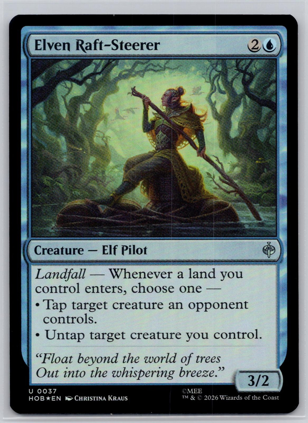 Elven Raft-Steerer The Hobbit Magic: The Gathering Foil Near Mint