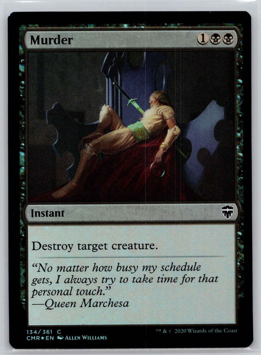 Murder Commander Legends Magic: The Gathering Near Mint