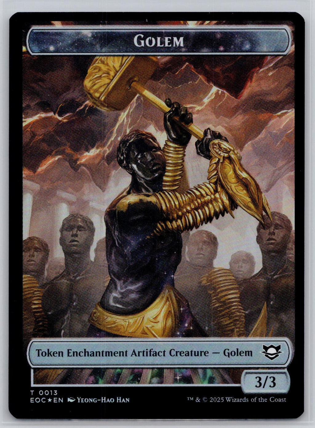 Shapeshifter // Golem 2-Sided Token Commander: Edge of Eternities M:TG Foil NM