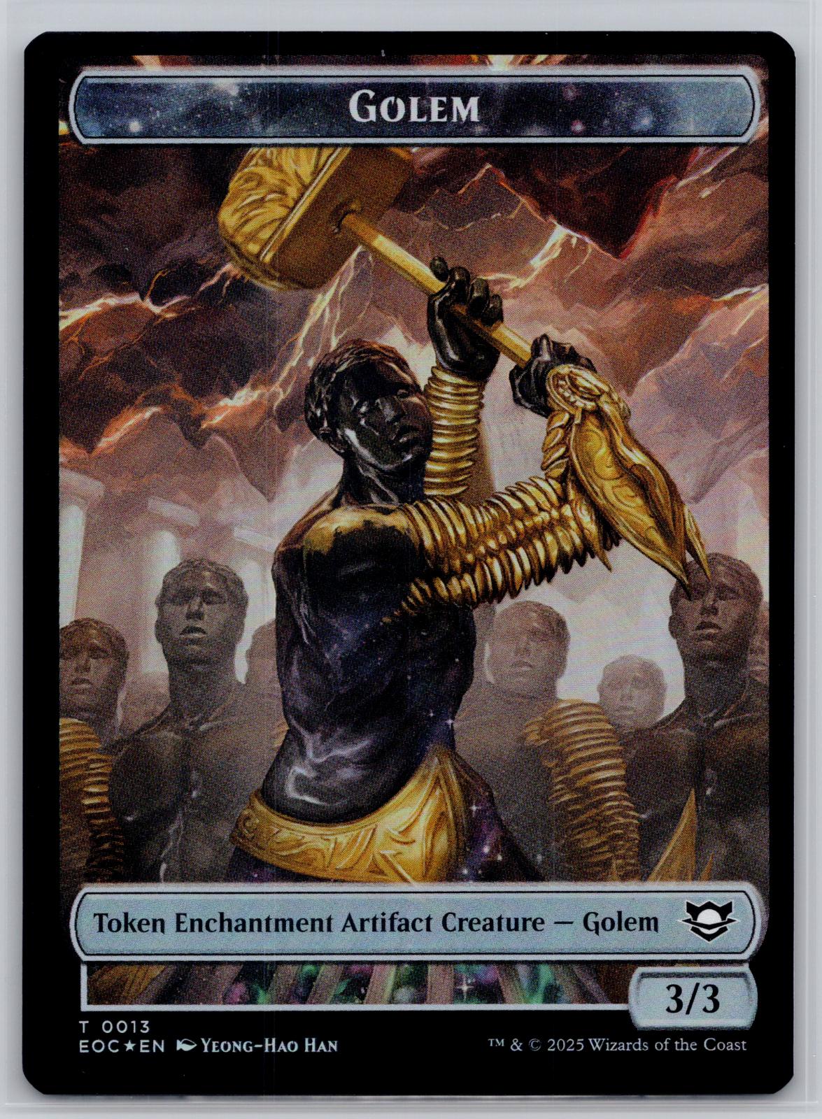 Shapeshifter // Golem 2-Sided Token Commander: Edge of Eternities M:TG Foil NM
