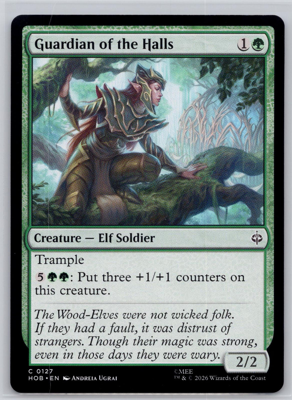 Guardian of the Halls The Hobbit Magic: The Gathering Near Mint