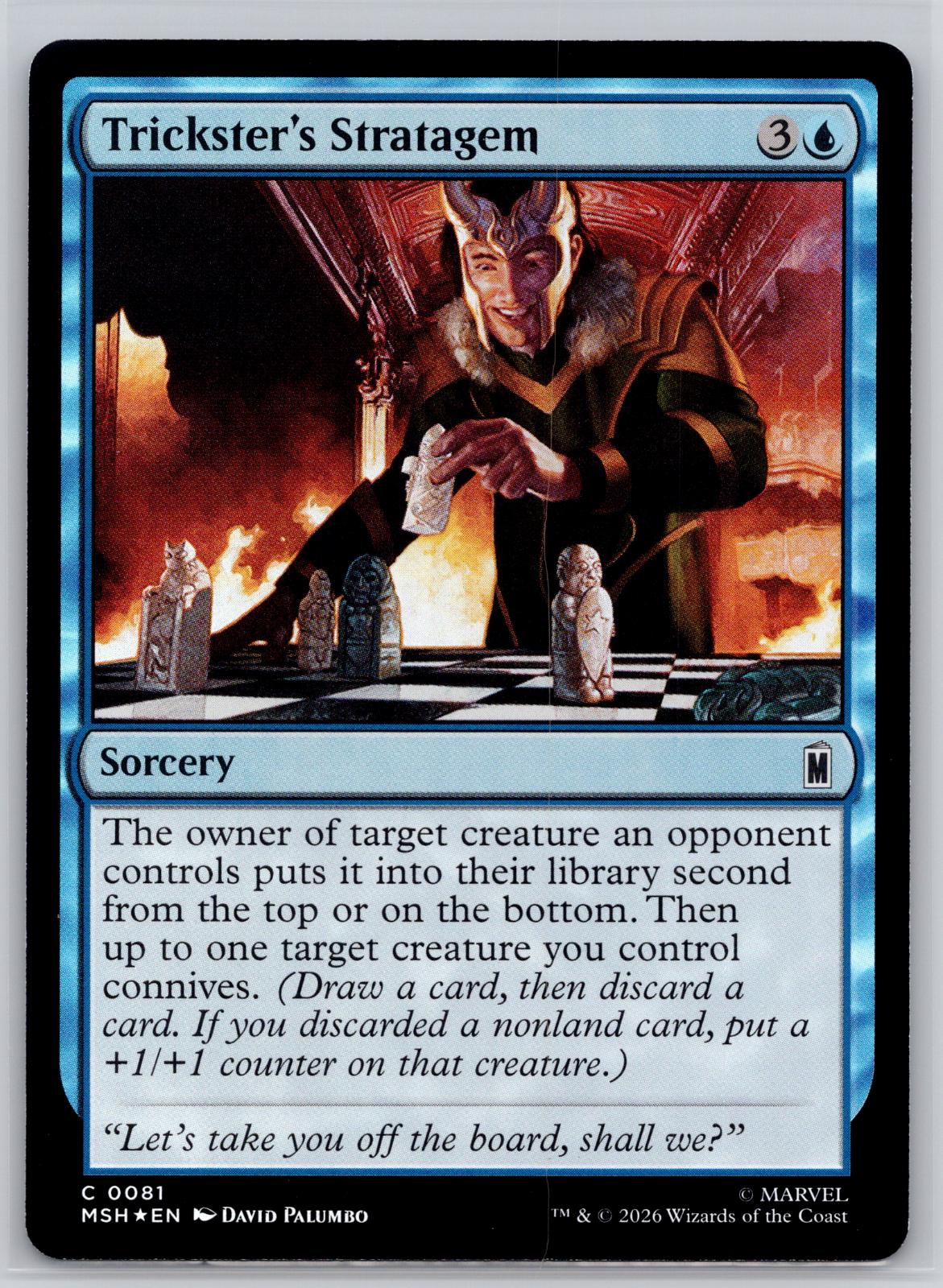 Trickster's Stratagem Marvel Super Heroes Magic: The Gathering Foil Near Mint
