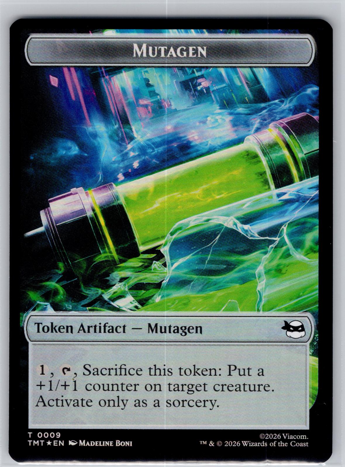 Ninja // Mutagen Double-Sided Token Teenage Mutant Ninja Turtles M:TG Foil NM