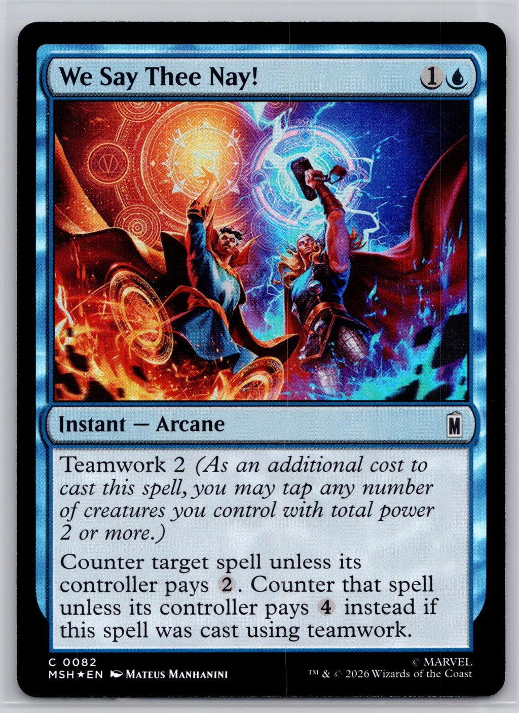 We Say Thee Nay! Marvel Super Heroes Magic: The Gathering Foil Near Mint