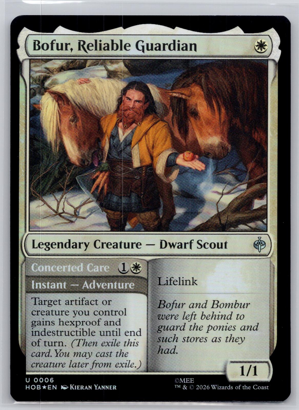 Bofur, Reliable Guardian The Hobbit Magic: The Gathering Foil Near Mint
