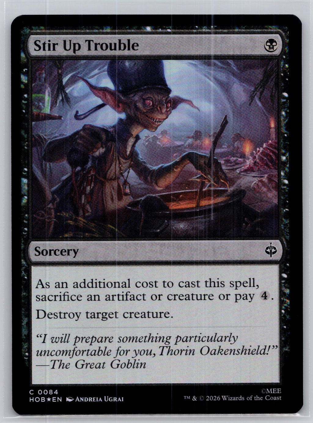 Stir Up Trouble The Hobbit Magic: The Gathering Foil Near Mint