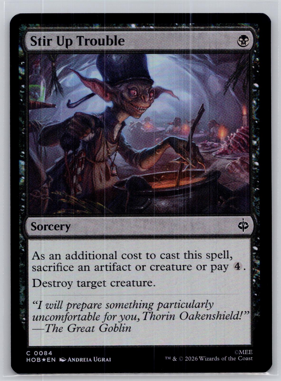 Stir Up Trouble The Hobbit Magic: The Gathering Foil Near Mint