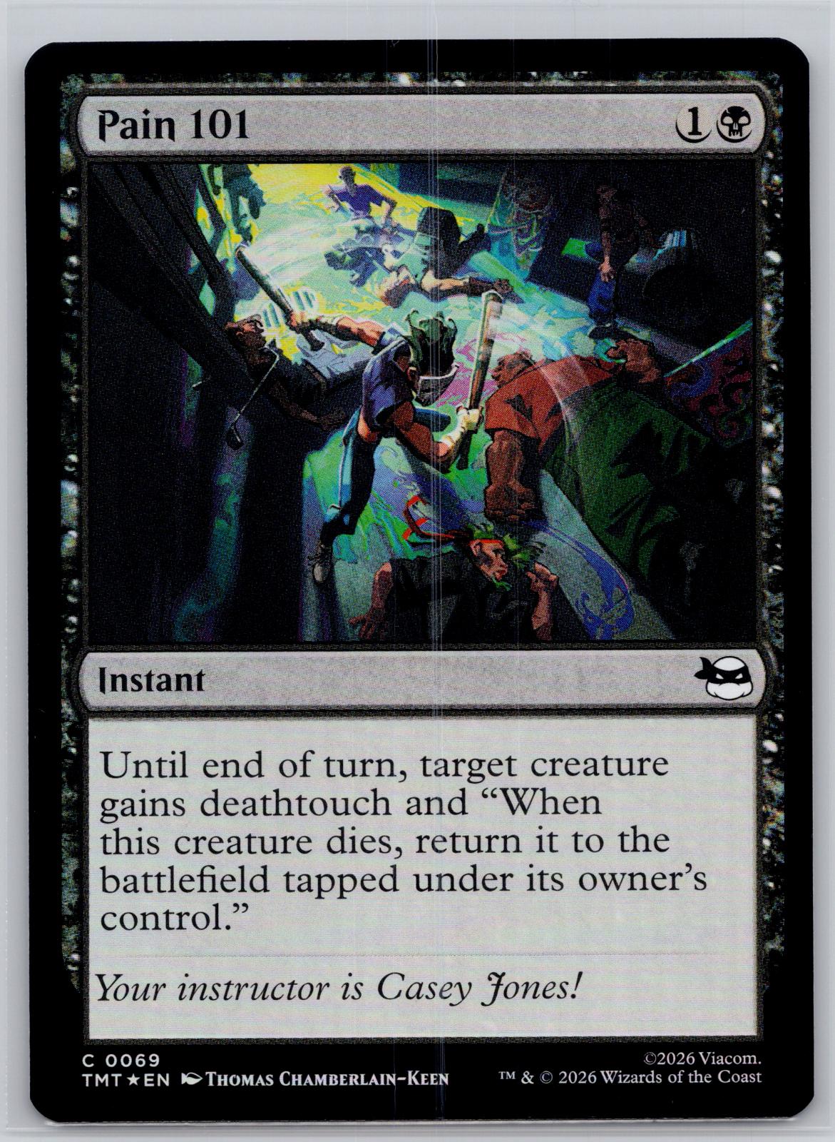 Pain 101 Teenage Mutant Ninja Turtles Magic: The Gathering Foil Near Mint